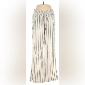 Ci Sono Linen Collection Pants Wide Leg White Gray
